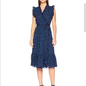 Kate Spade Ruffles Blue Wrap Dress